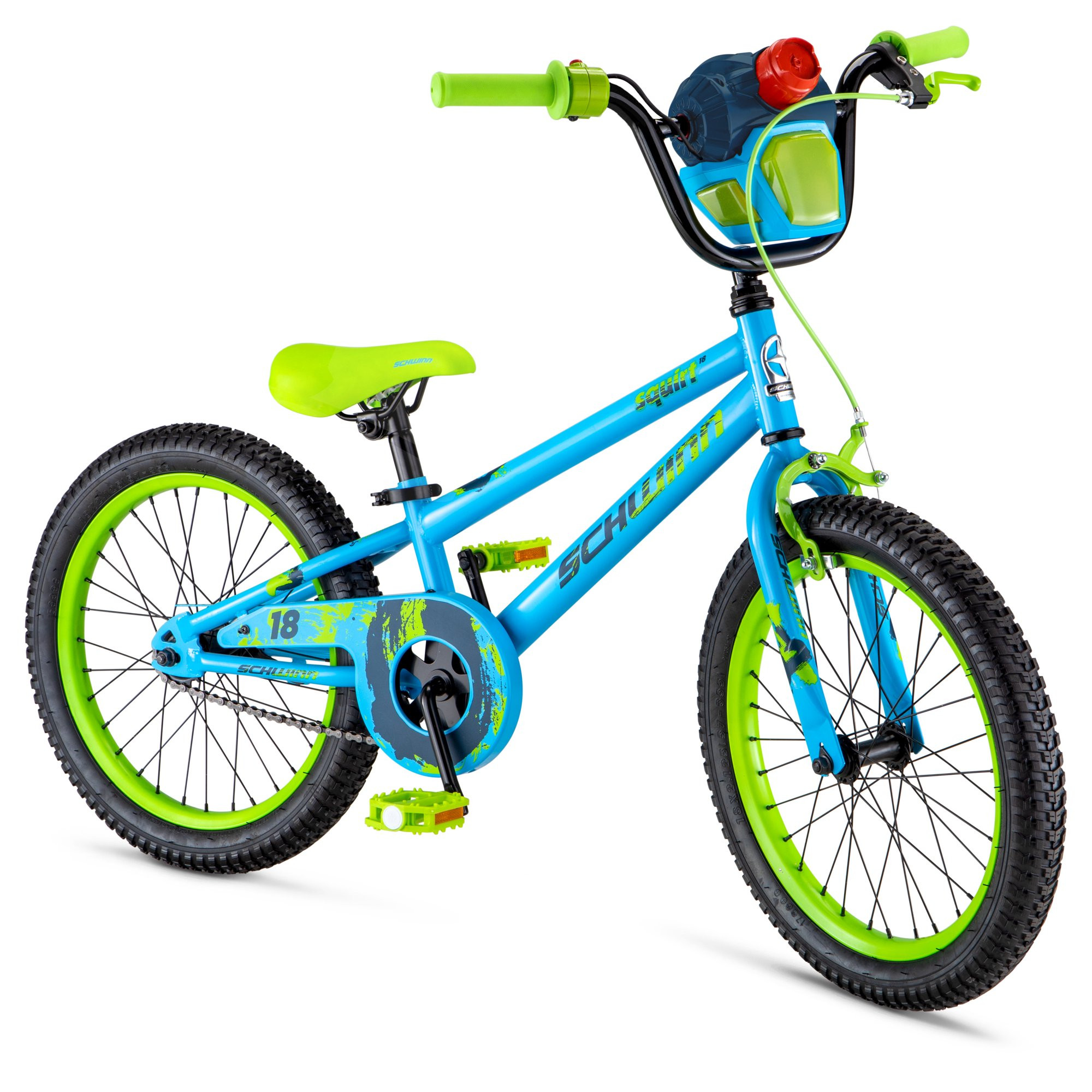 Schwinn Squirt Sidewalk Bike 18-Inch Wheels. Blue & Green