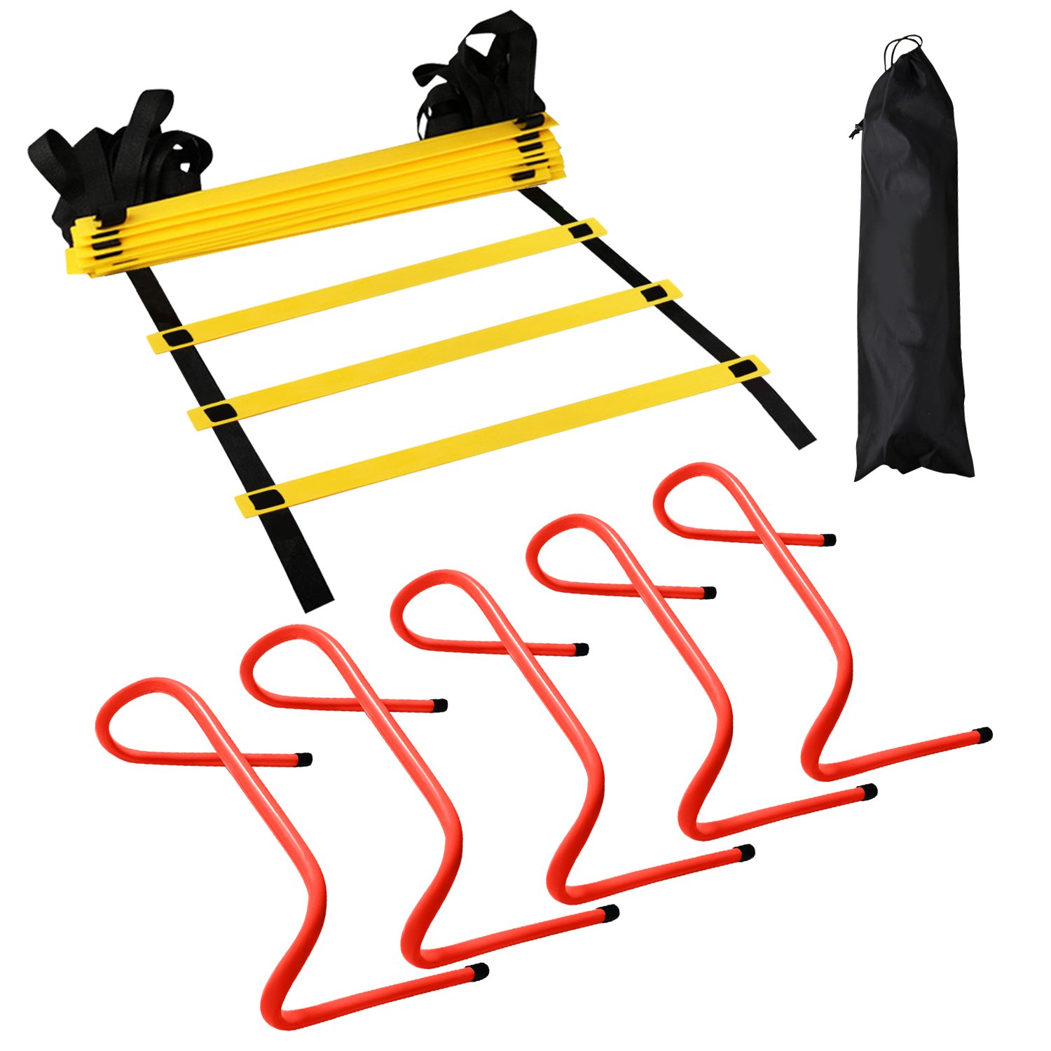 Livhil 2 Rung Agility Training Ladder Kit - with A Carry Bag