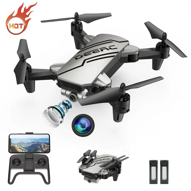 Deerc D20 Foldable Mini Drone with Camera for Kids and Beginners 720P FPV Quandcopter Drone