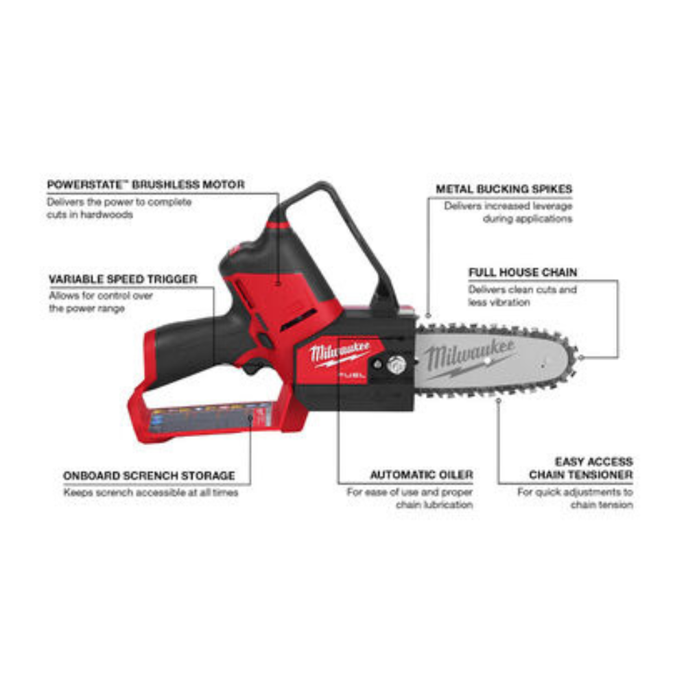 Milwaukee M12 Fuel Hatchet 6″ Pruning Saw. Bare Tool