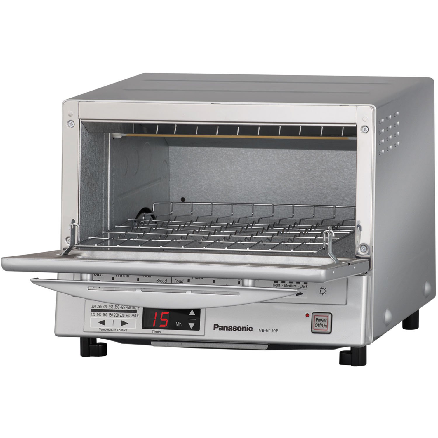 Panasonic FlashXpress Silver Toaster Oven in Silver