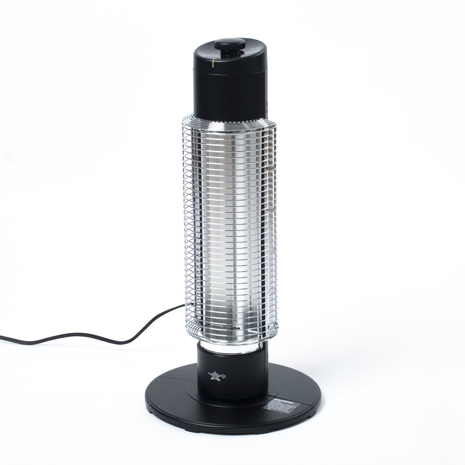 HeatMate Graphite Electric Tower Heater. Instant Heat. Energy Efficient 420W. Black