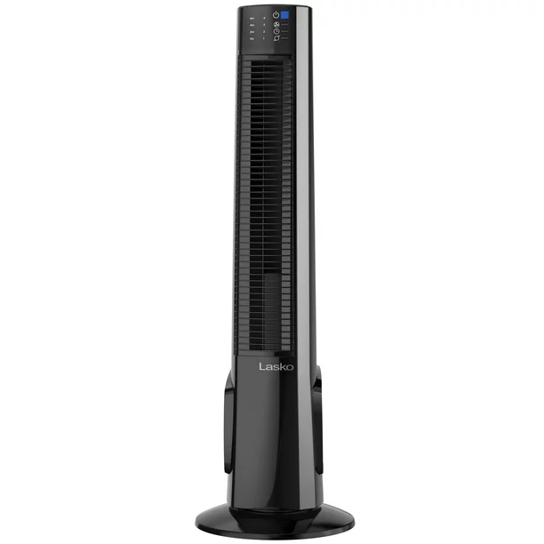 Lasko 38″ Hybrid Tower Fan With Remote Control. T38415. Black/Silver