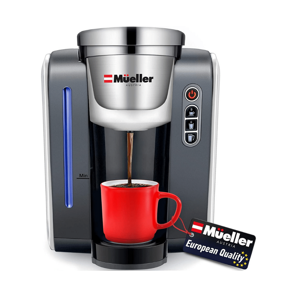 Mueller Austria Single Serve Pod Compatible Coffee Maker Machine. White