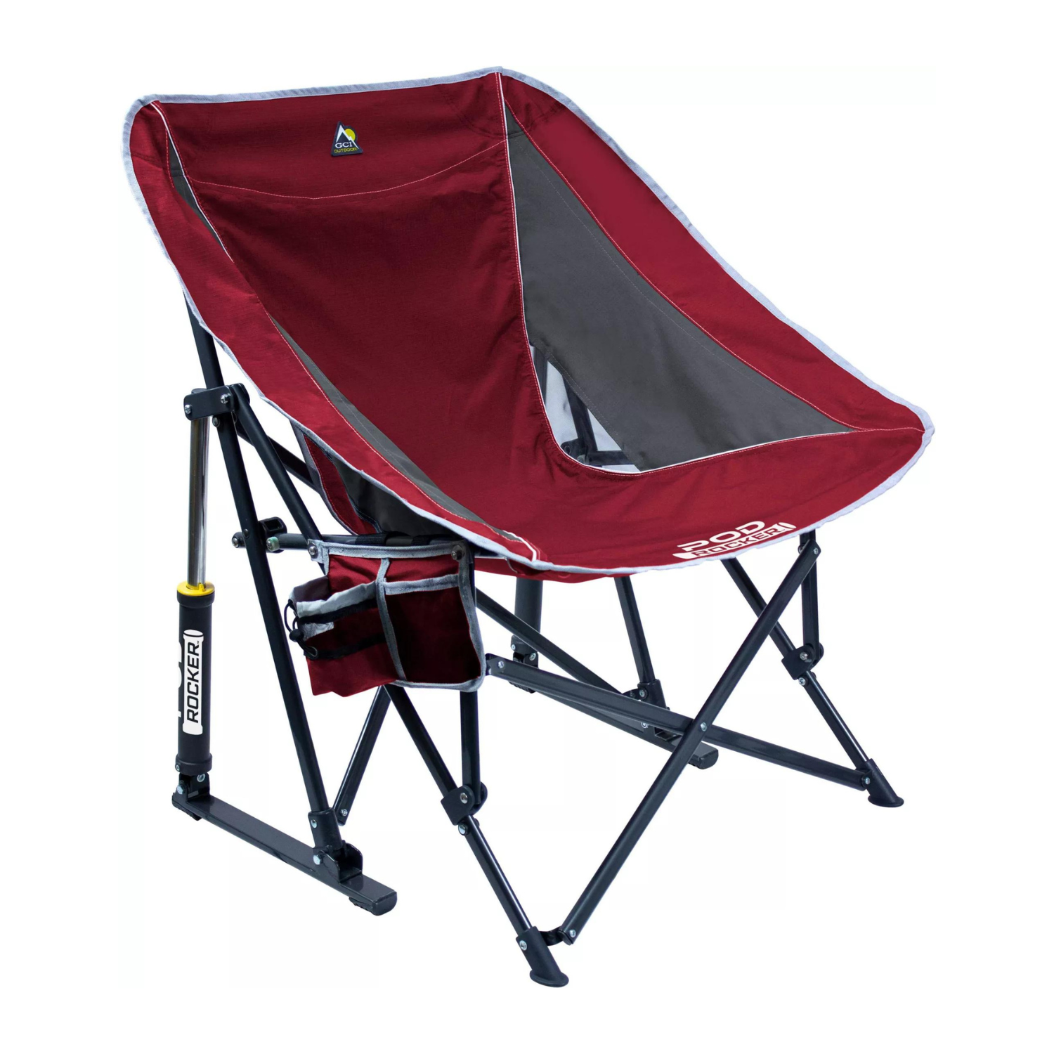 GCI Outdoor Pod Rocker Chair. Cinnamon/Pewter