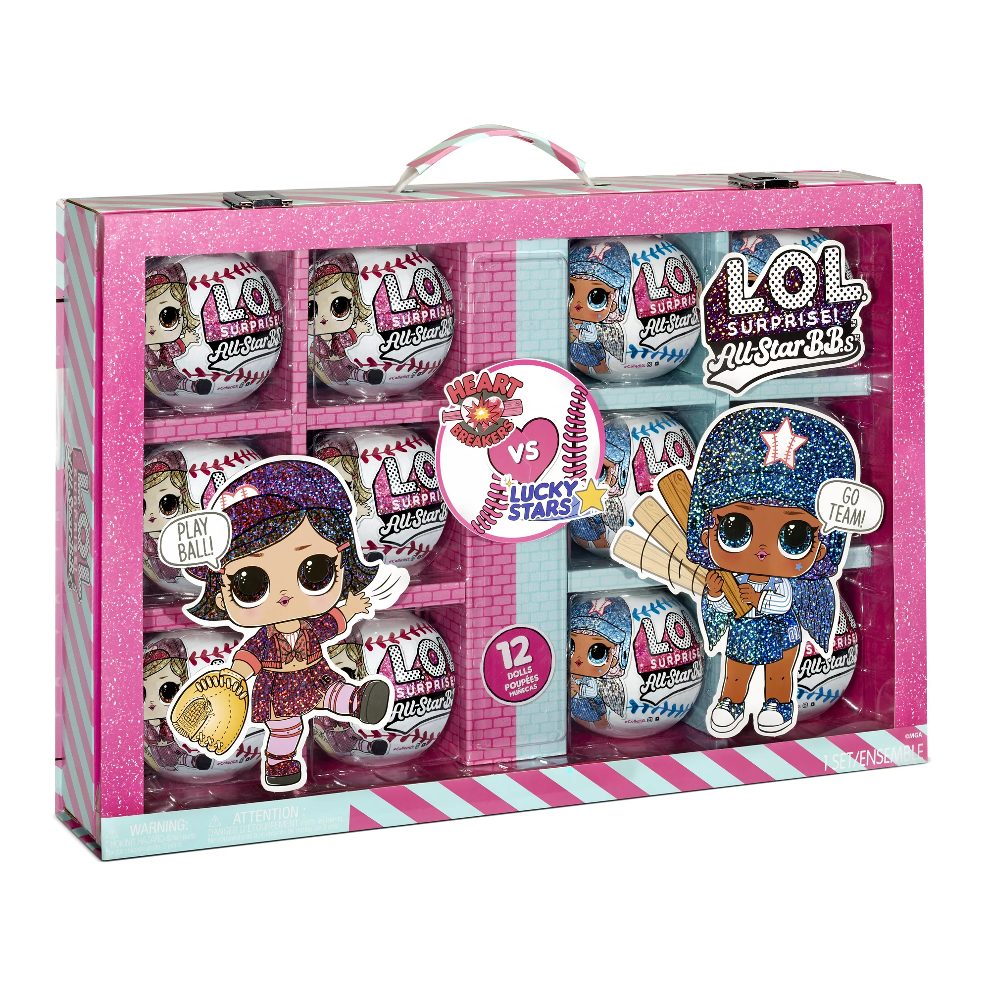 L.O.L. Surprise! All Star Sports Ultimate Collection Series 1 with 12 Sparkly Baseball Dolls
