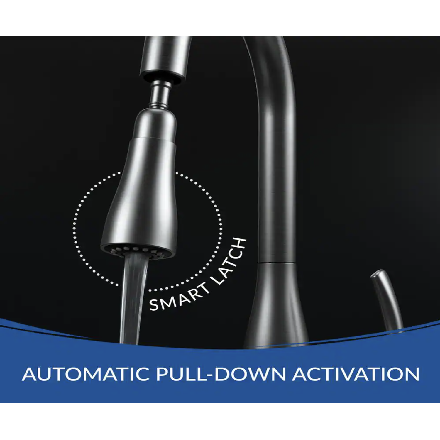 Flow Motion Activated Single-Handle Pull-Down Sprayer Kitchen Faucet in Chrome