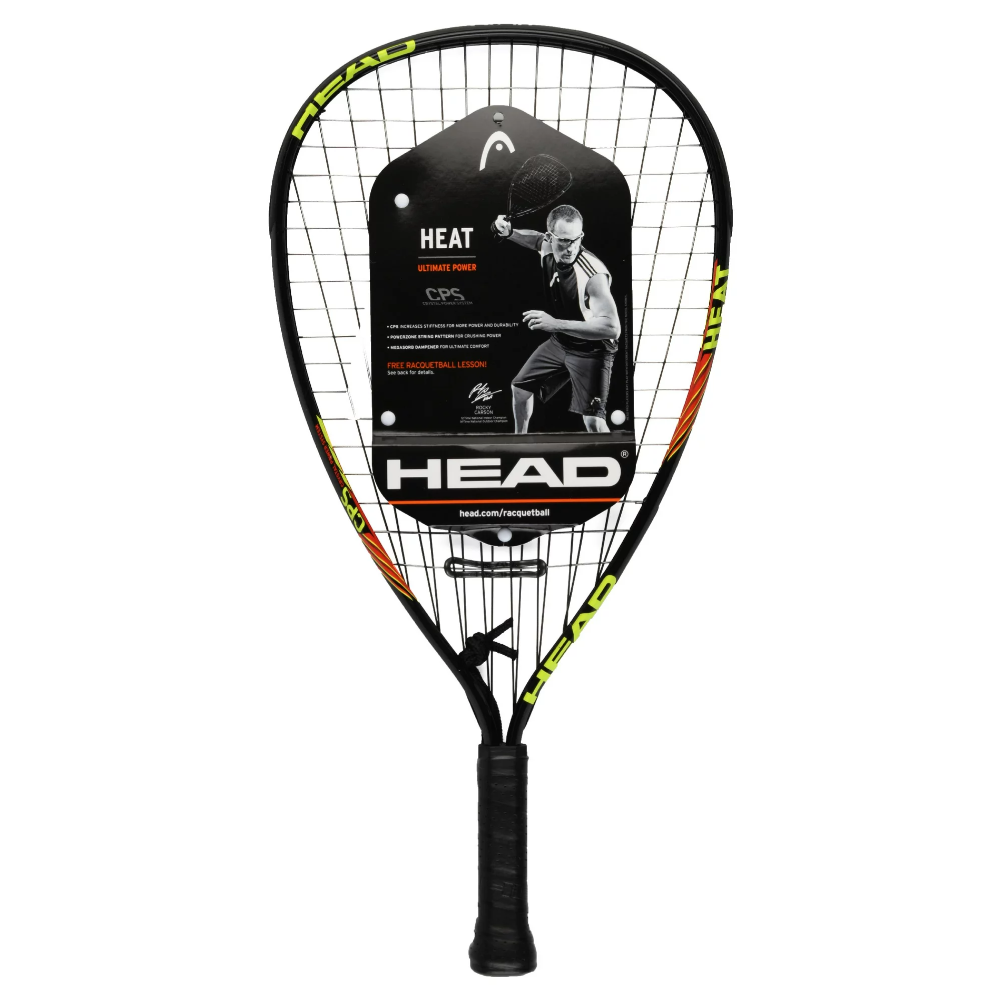 HEAD CPS Heat Racquetball Racquet. Pre-Strung