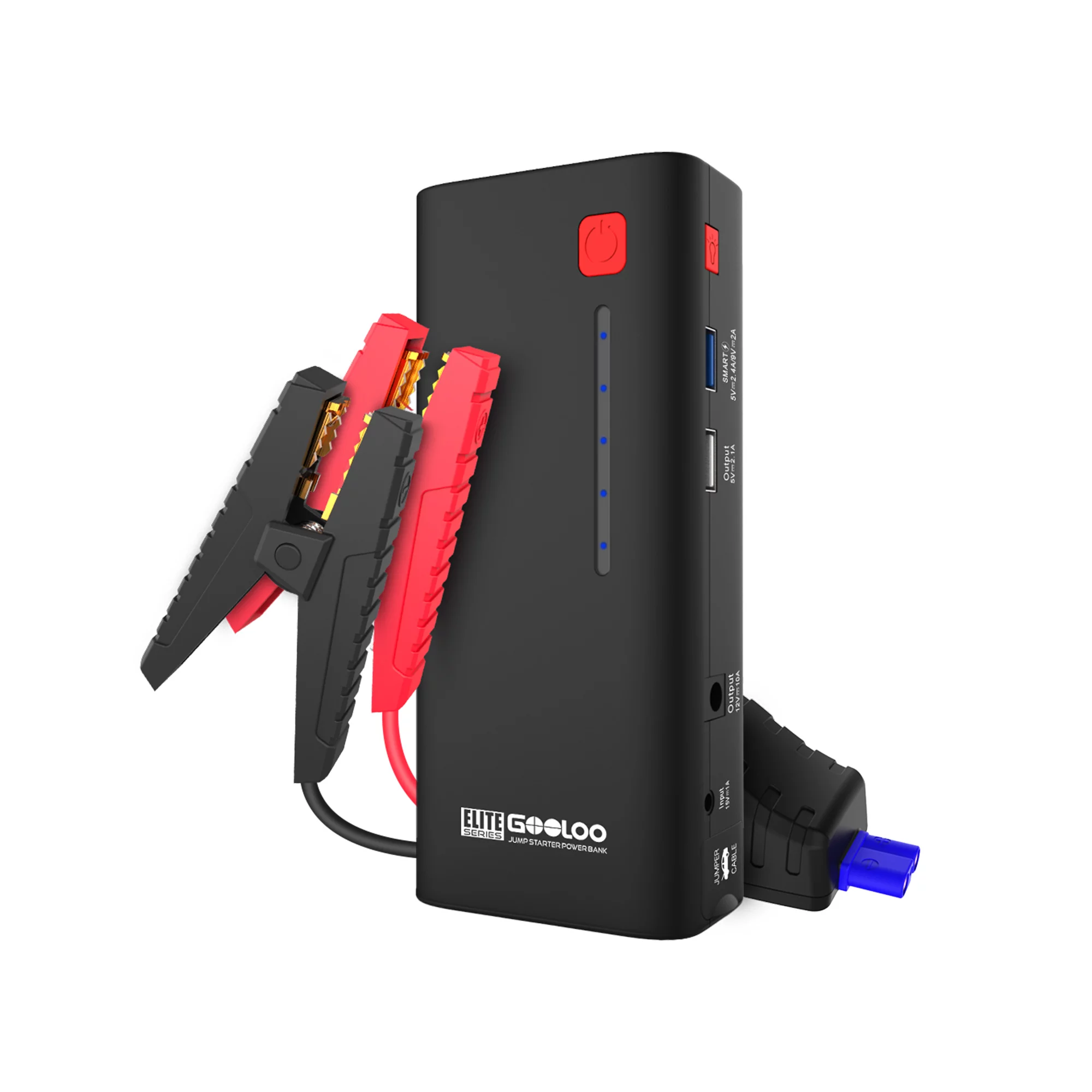 Gooloo 1200A Peak 18000mAh SuperSafe Car Jump Starter with USB Quick Charge for Up to 7.0L Gas or 5.5L Diesel Engine