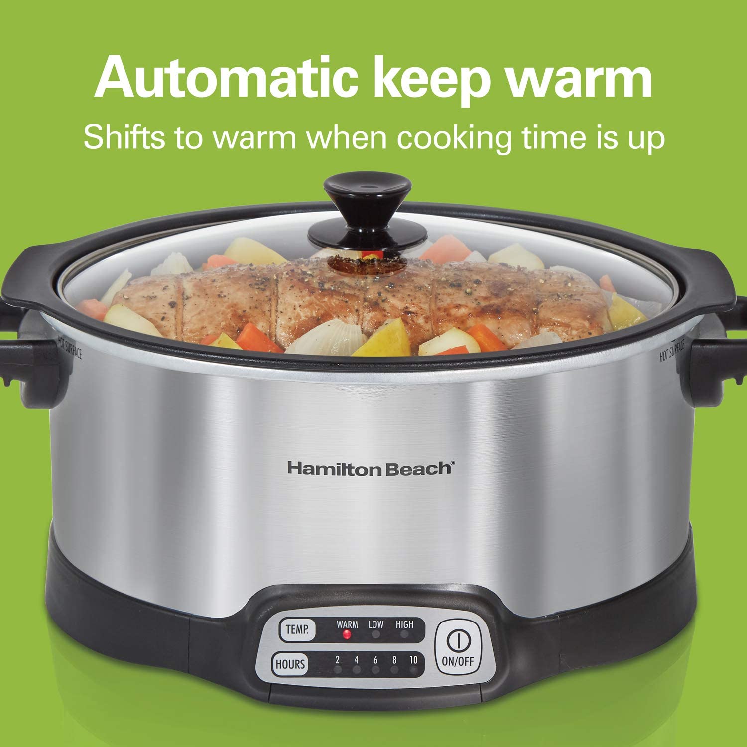 Hamilton Beach 33662 6-Quart Stovetop Sear & Cook Slow Cooker