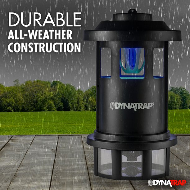 DynaTrap ? Acre Mosquito and Insect Trap with AtraktaGlo Light - Black