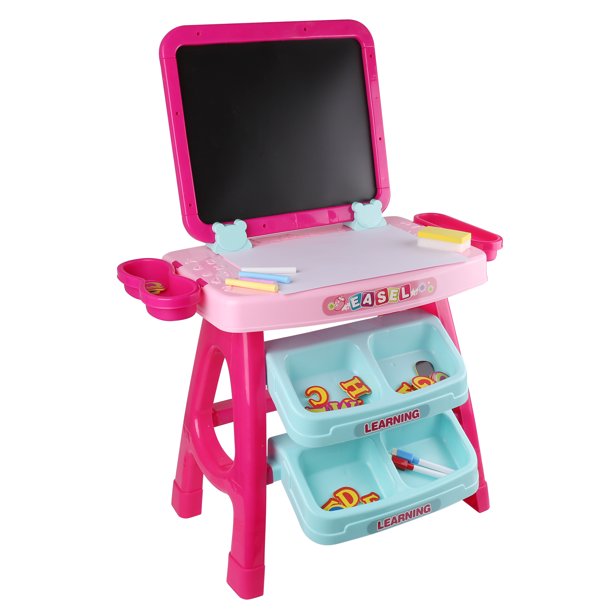 SumacLife Activity Desk With Double Sided Magnetic Whiteboard. Art Easel