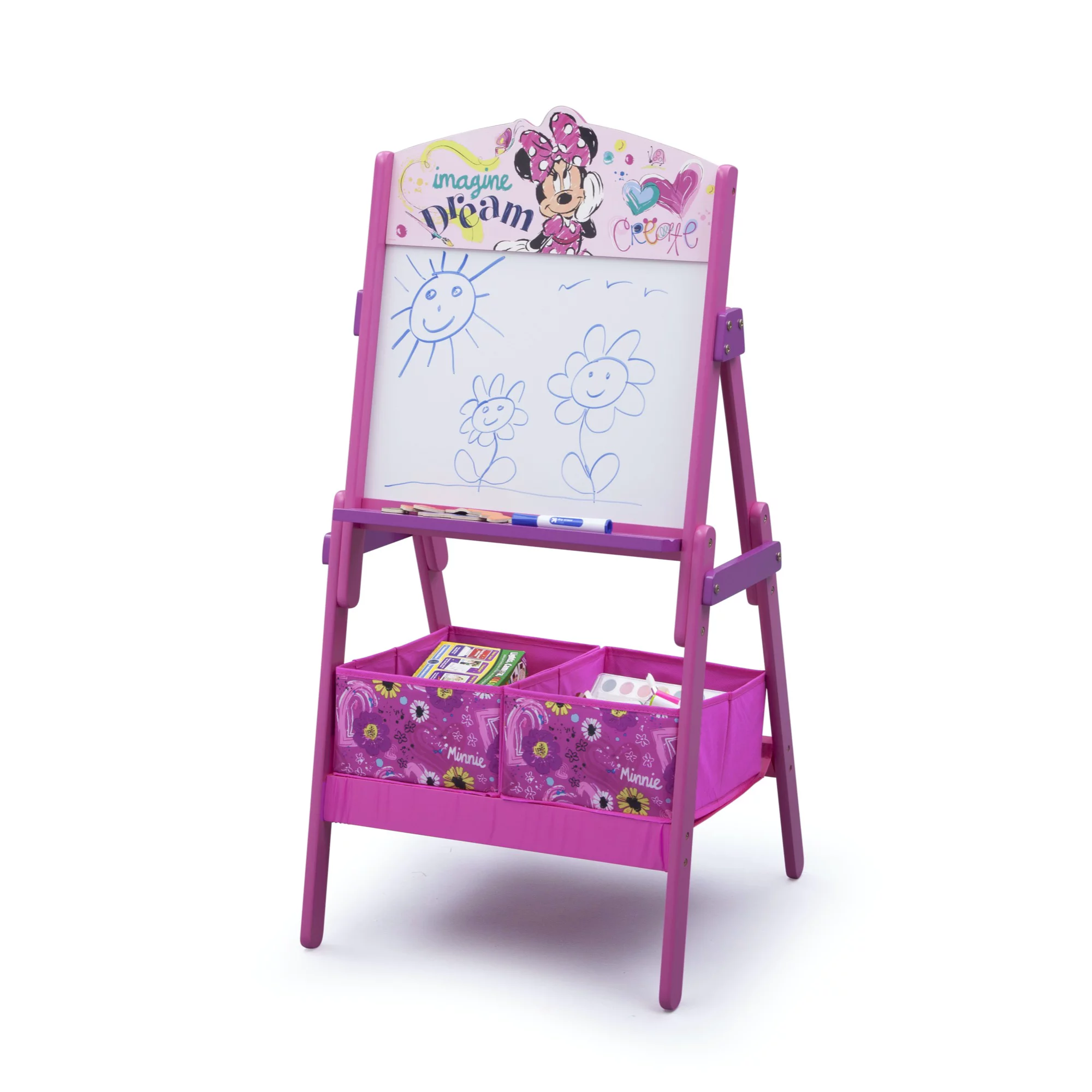 Delta Children Disney Minnie Mouse Activity Easel with Storage