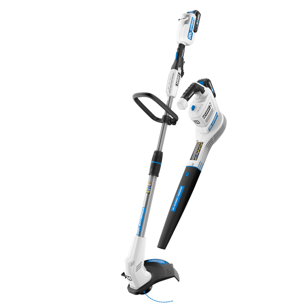 Hart 20-Volt Cordless Hybrid 12-inch String Trimmer/Edger and Blower Kit