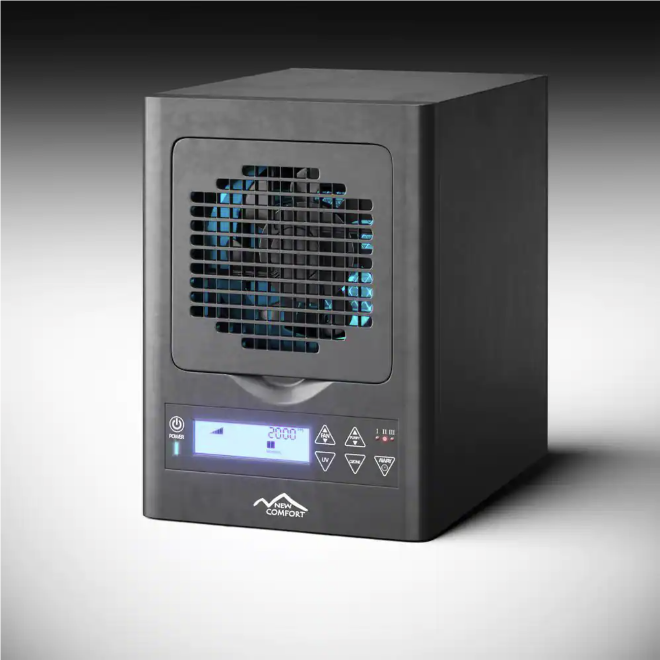 New Comfort Black BL 3000 6 Stage Ozone Generator Air Purifier with Electronic Display
