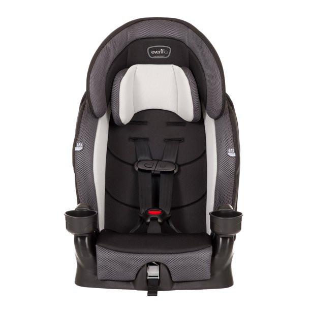 Evenflo Chase Plus High-back Booster Car Seat. Gray