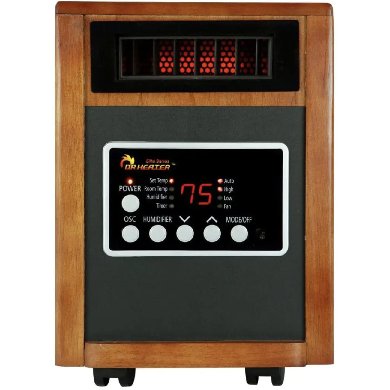 Dr Infrared Heater Elite Series 1500-Watt Dual Heating System Infrared Portable Heater DR998