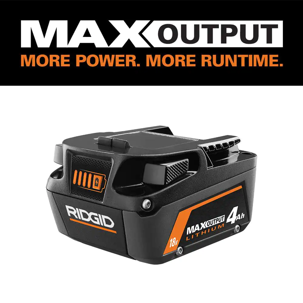 Ridgid 18V 4.0 Ah MAX Output Lithium-Ion Battery