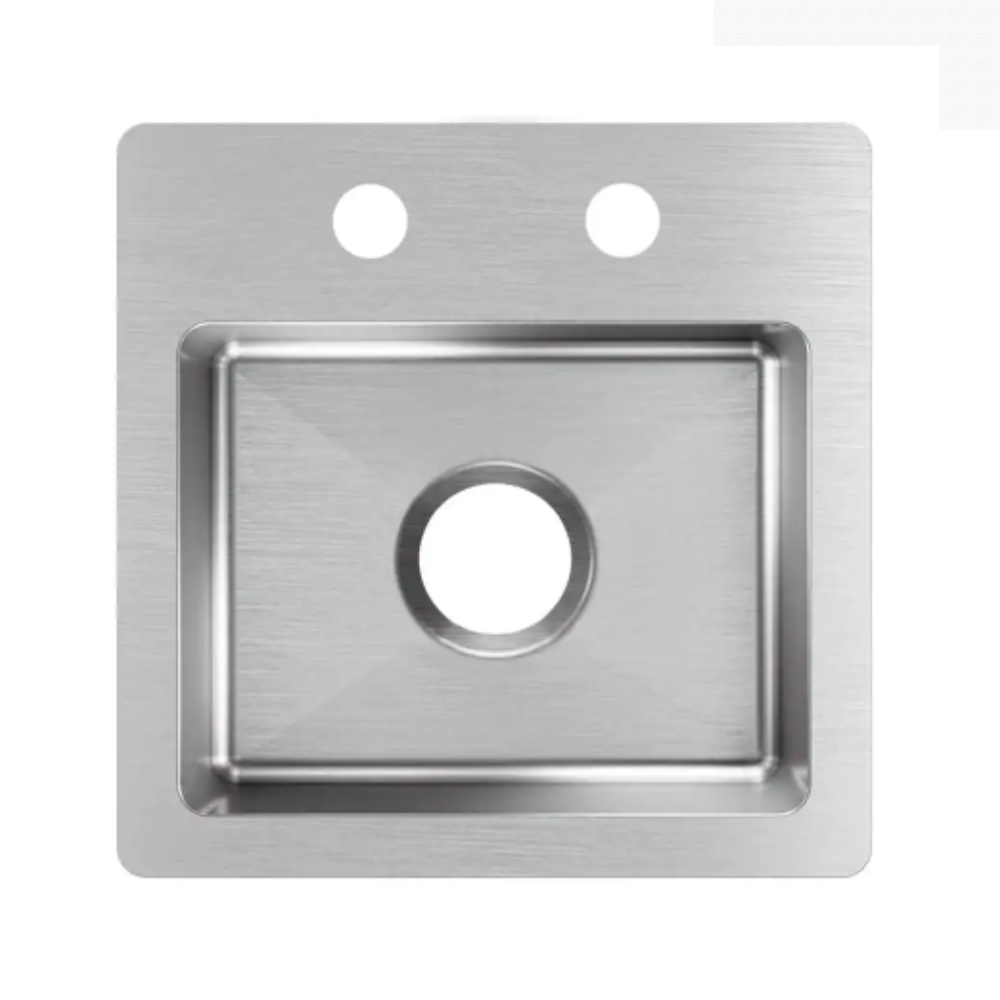 Elkay Crosstown 20 Gauge Stainless Steel 15 in. 2-Hole Dual Mount Bar Sink