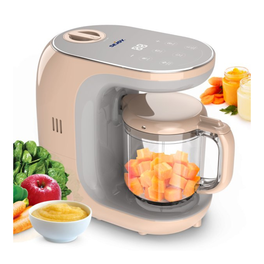 Sejoy Baby Food Maker. Healthy Homemade Baby Food Processor. Auto Cooker & Blender Grinder Steamer. Pink