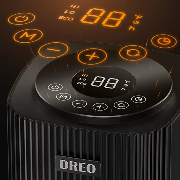 Dreo Space Heater Energy-Saving with Thermostat. 16″ 1500W Oscillating Ceramic Electric Heater. Portable Space Heaters