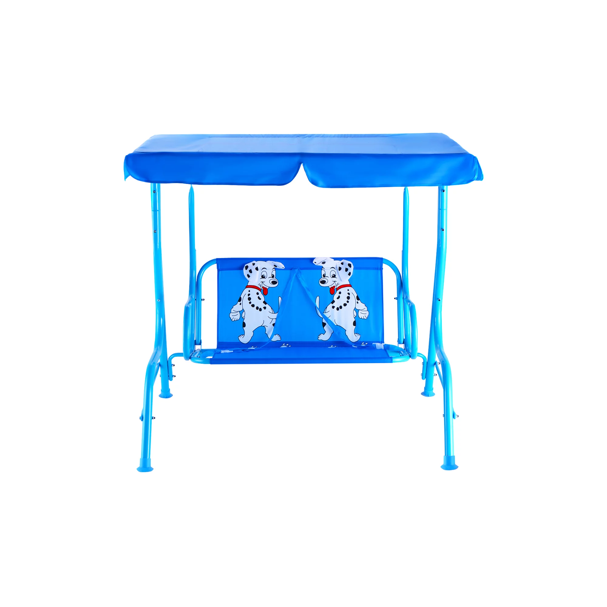 Costway Kids Patio Swing Chair Children Porch Bench Canopy 2 Person. Blue