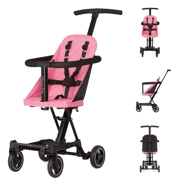 B&B Charcoal Dream On Me Coast Rider. Travel Stroller. Vacation Friendly Stroller. Pink