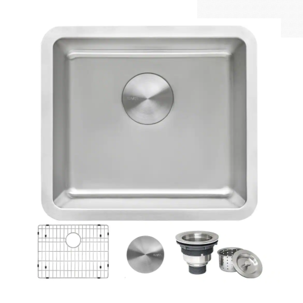Ruvati Modena 16 Gauge Stainless Steel 18 in. Undermount Bar Sink