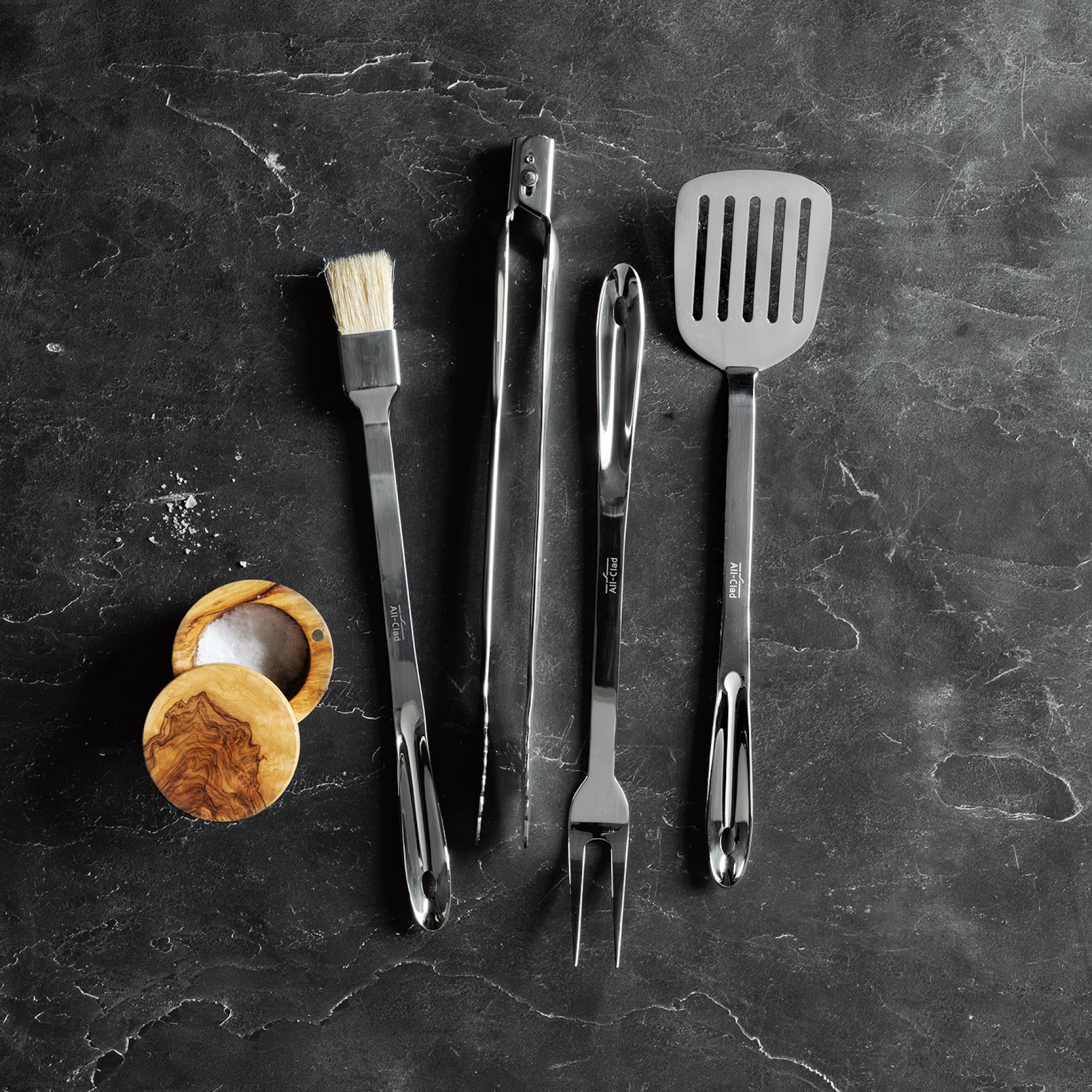 All-Clad BBQ Tool Set. 4 PCS
