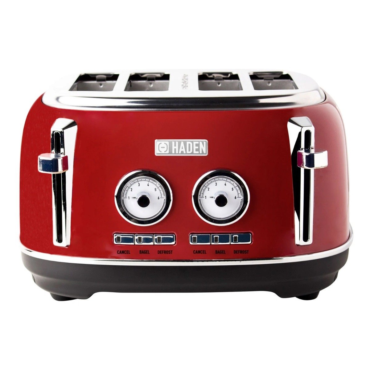 Haden 75040 Dorset Stainless Steel 4-Slice Toaster. Red