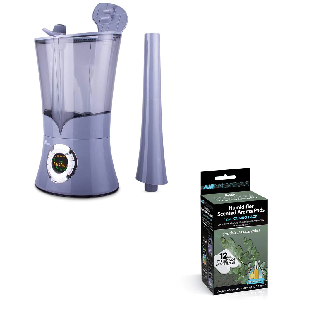 Air Innovations 1.6 Gal Cool Mist Humidifier w/ Aromatherapy Refill. Eucalyptus