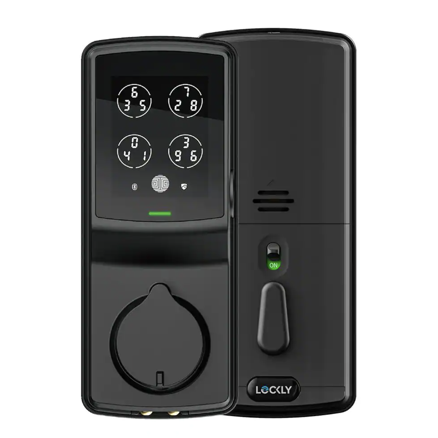 Lockly Secure PRO Matte Black Smart Lock Deadbolt with 3D Fingerprint and Wi-Fi (Works with Alexa and Google Home)