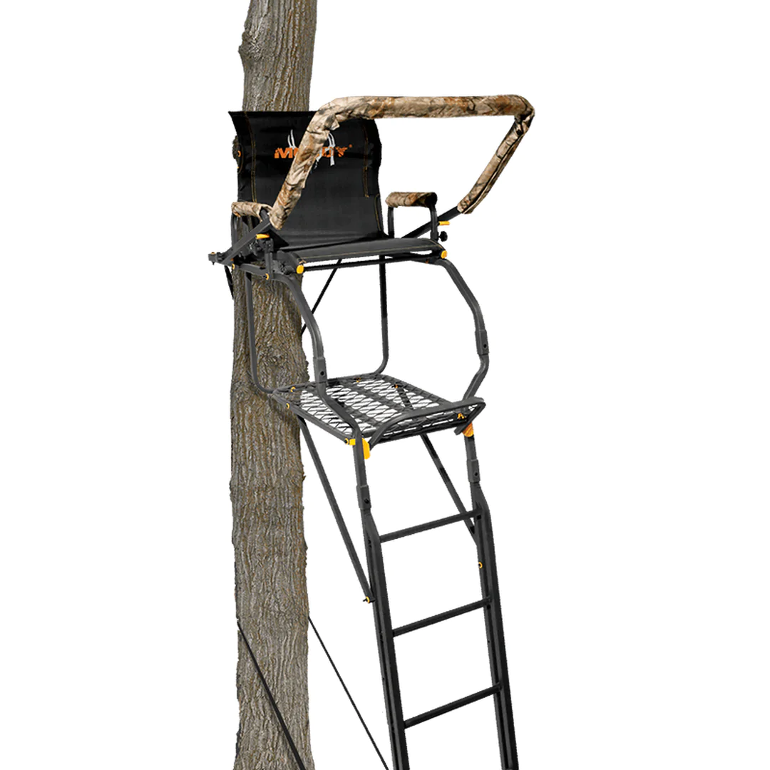 Muddy The Skybox Deluxe 20 Foot 1 Person Hunting Deer Ladder Tree Stand. Black
