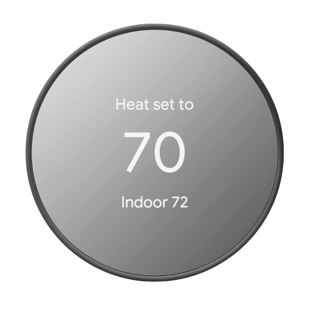 Google Nest Thermostat. Smart Programmable Wifi Thermostat. Charcoal