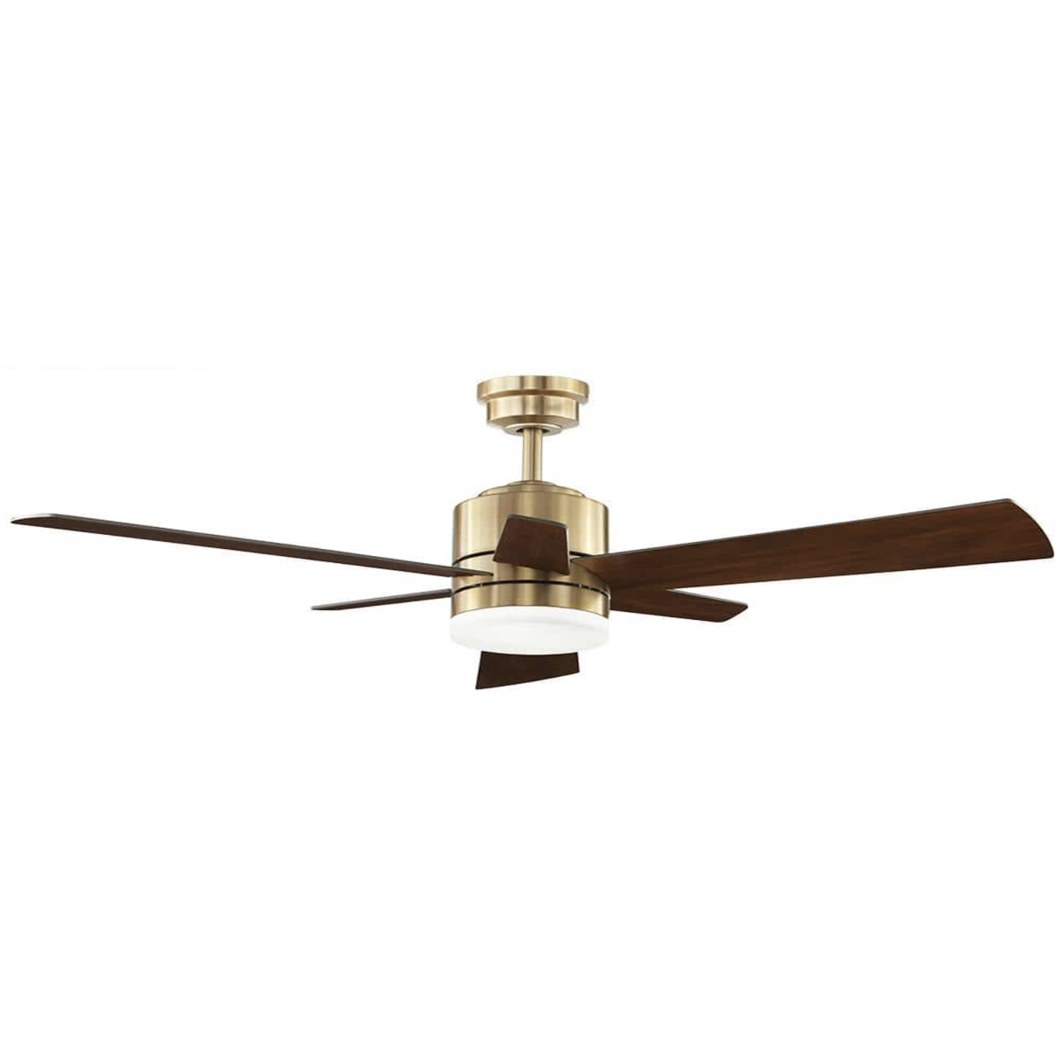 Home Decorators Collection Hexton 52 in. Indoor Integrated LED Brushed Gold Ceiling Fan with Light Kit