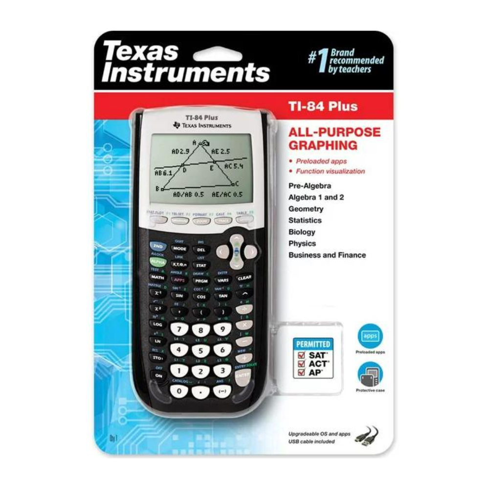 Texas Instruments TI-84 Plus Graphing Calculator. 10-Digit LCD