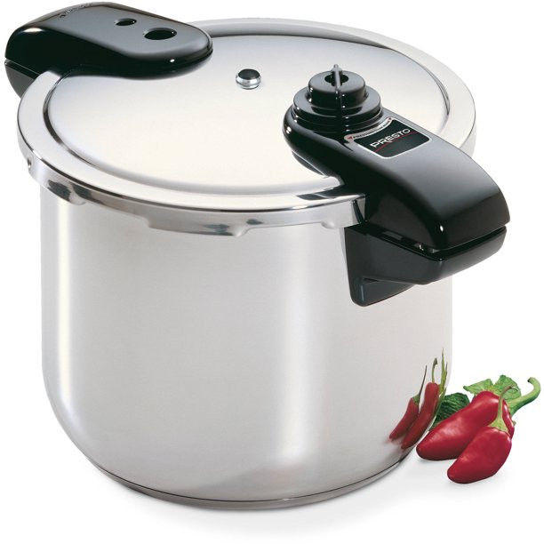 Presto 8-Quart Stainless Steel Pressure Cooker & Steamer 01370