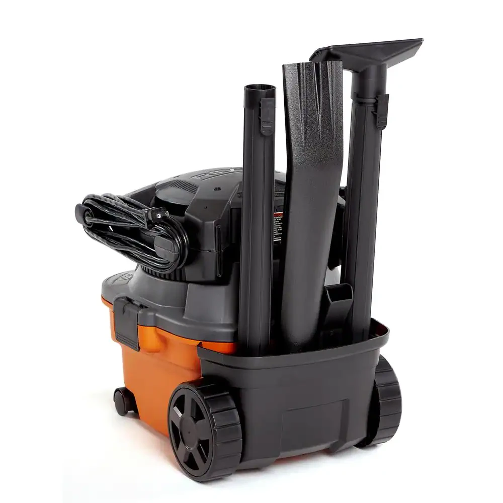 Ridgid 4 Gallon 6.0-Peak HP Wet/Dry Shop Vacuum With Detachable Blower. Fine Dust Filter. Hose And Accessories