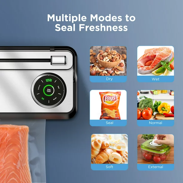 CalmDo Vacuum Sealer Machine. Automatic Food Sealer with A Vacuum Sealer Roll For Food Preservation