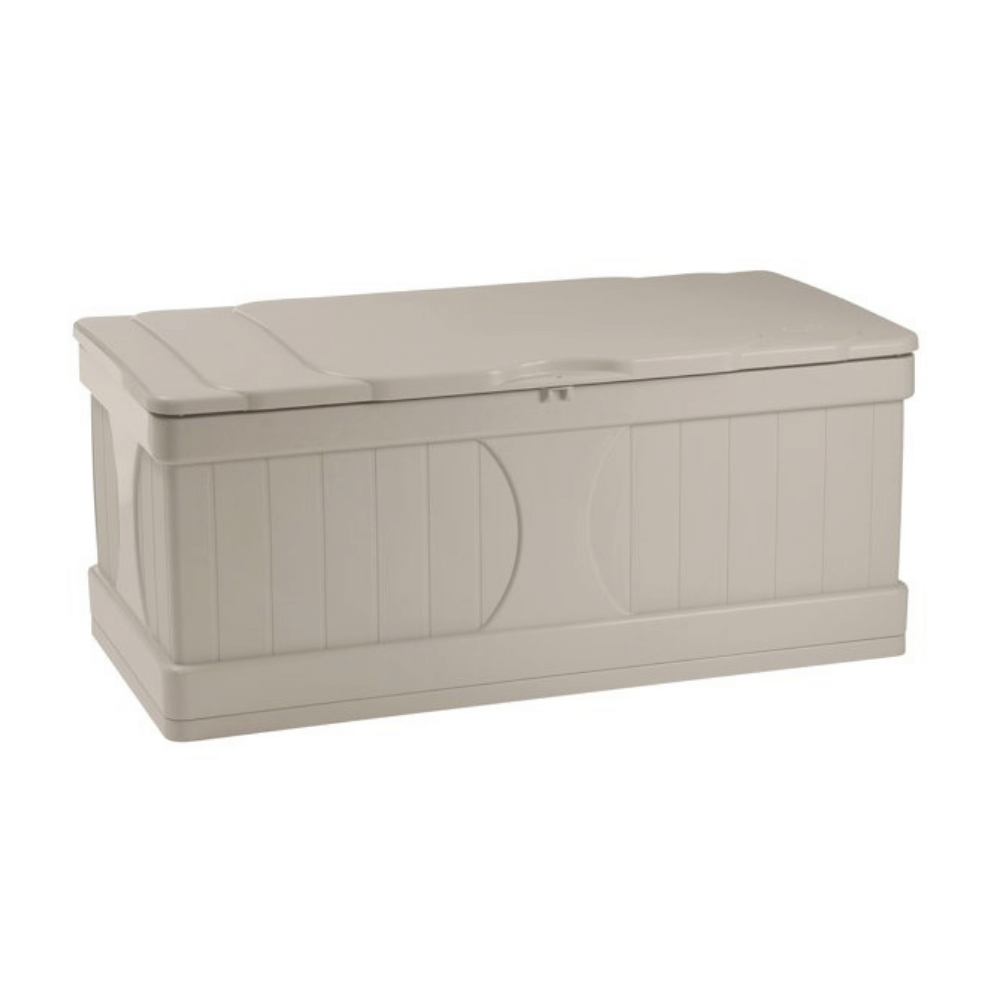 Suncast 99 Gallon Deck Box. Light Taupe. DB9000