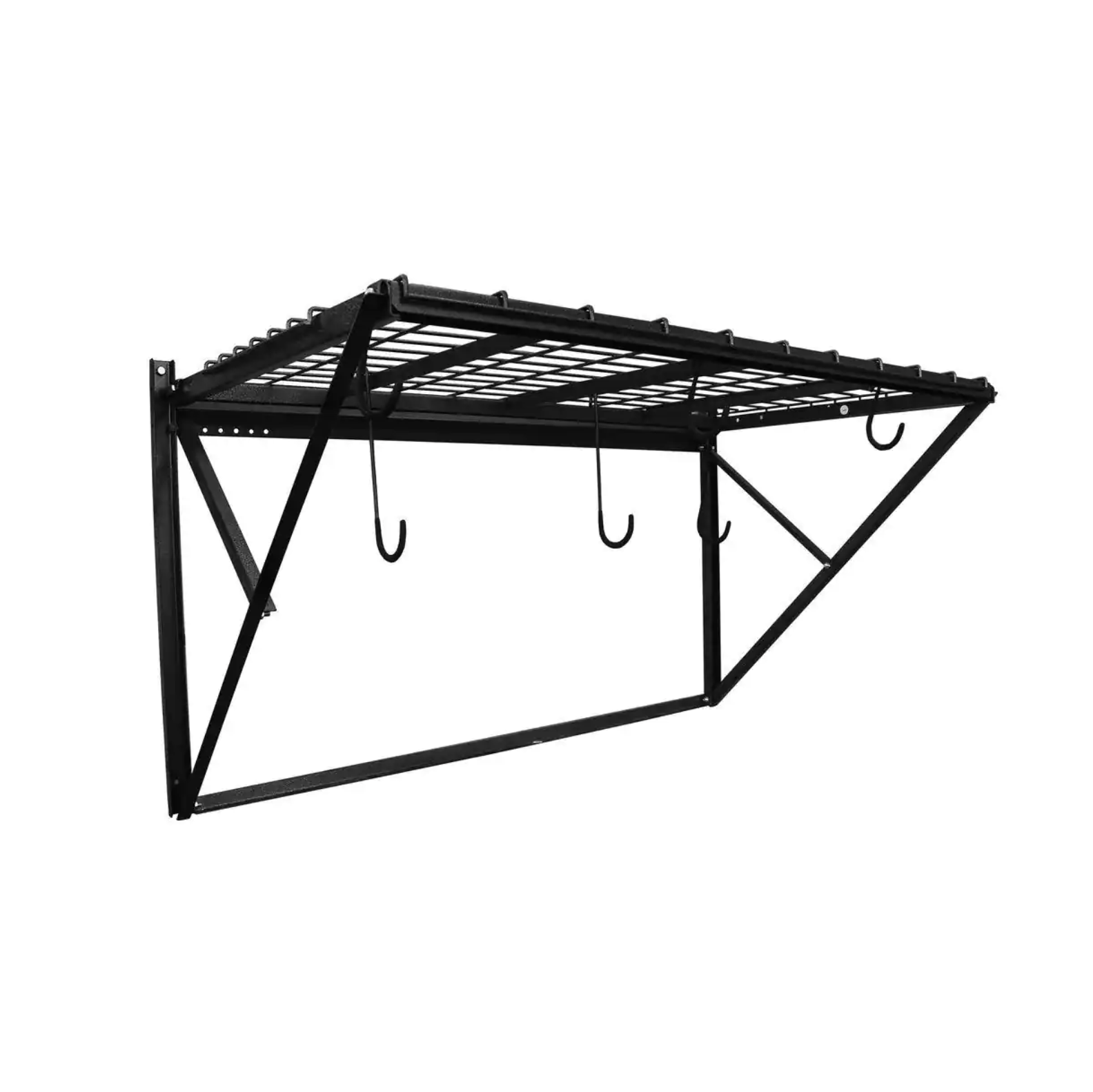 Proslat ProRack Black Metal 4 ft. Storage Rack