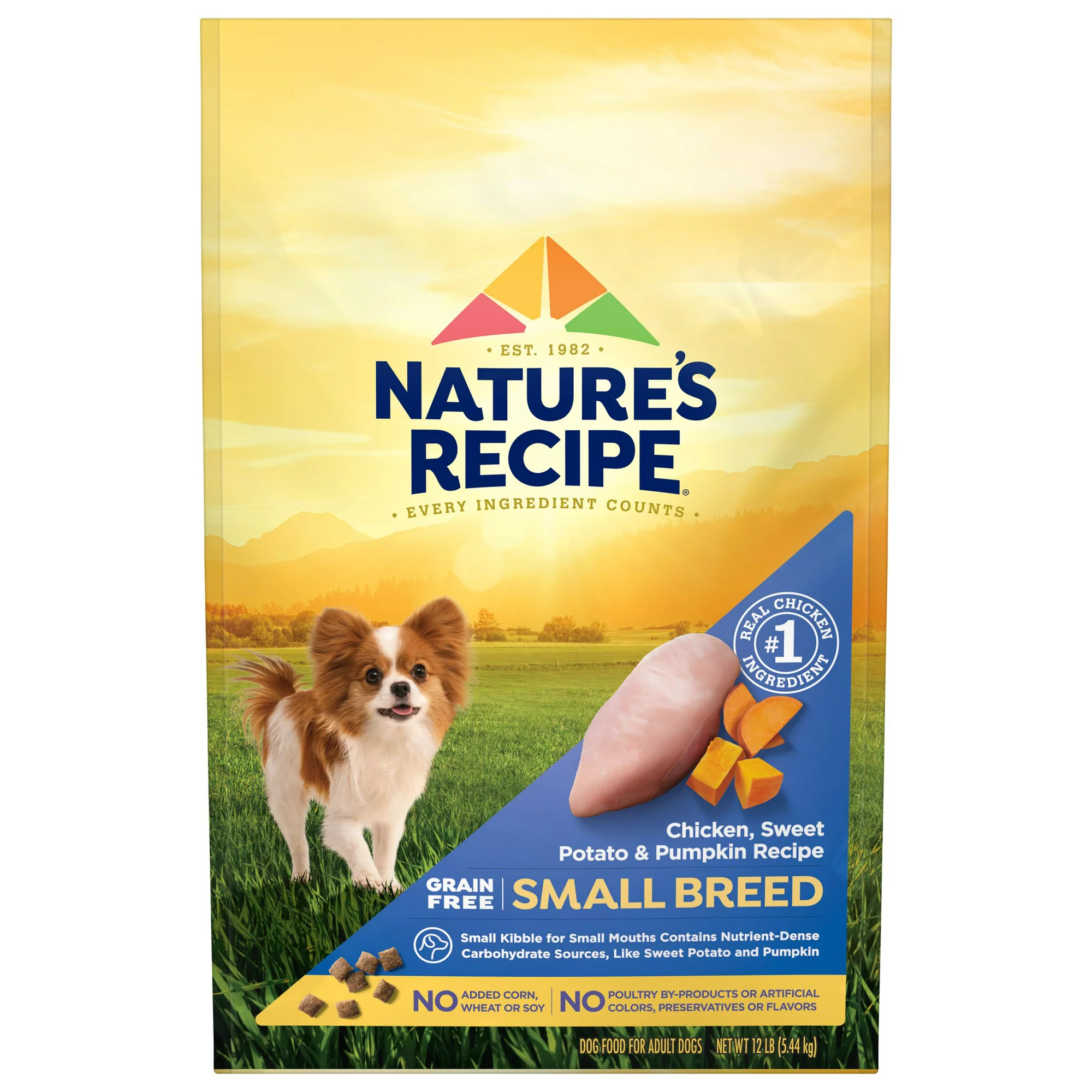 Nature s Recipe Dry Dog Food. Grain Free Small Breed. 12 lb. Bag