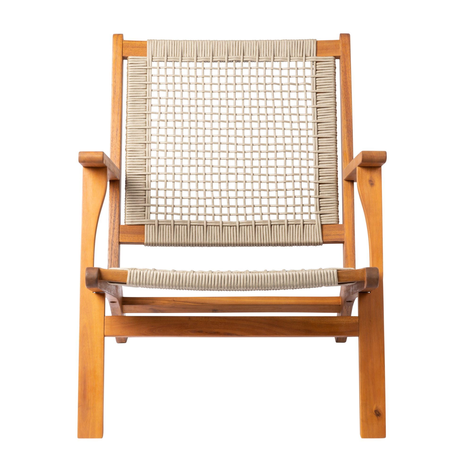 Patio Sense Balkene Home Vega Natural Stain Wooden Outdoor Armchair