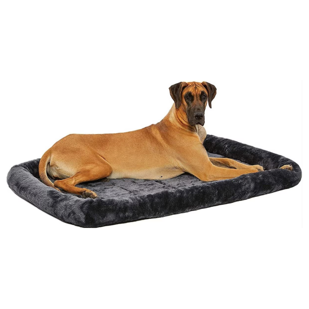 MidWest Gray Quiet Time Fleece Dog Crate Mat. 54-in