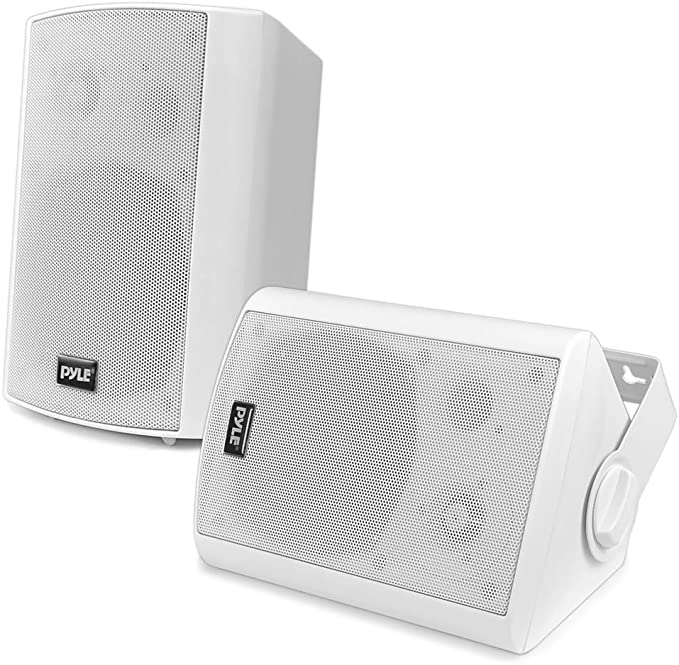 Pyle PDWR51BTWT Bluetooth Indoor Outdoor 5.25″ Speaker System. White (2 Pack)