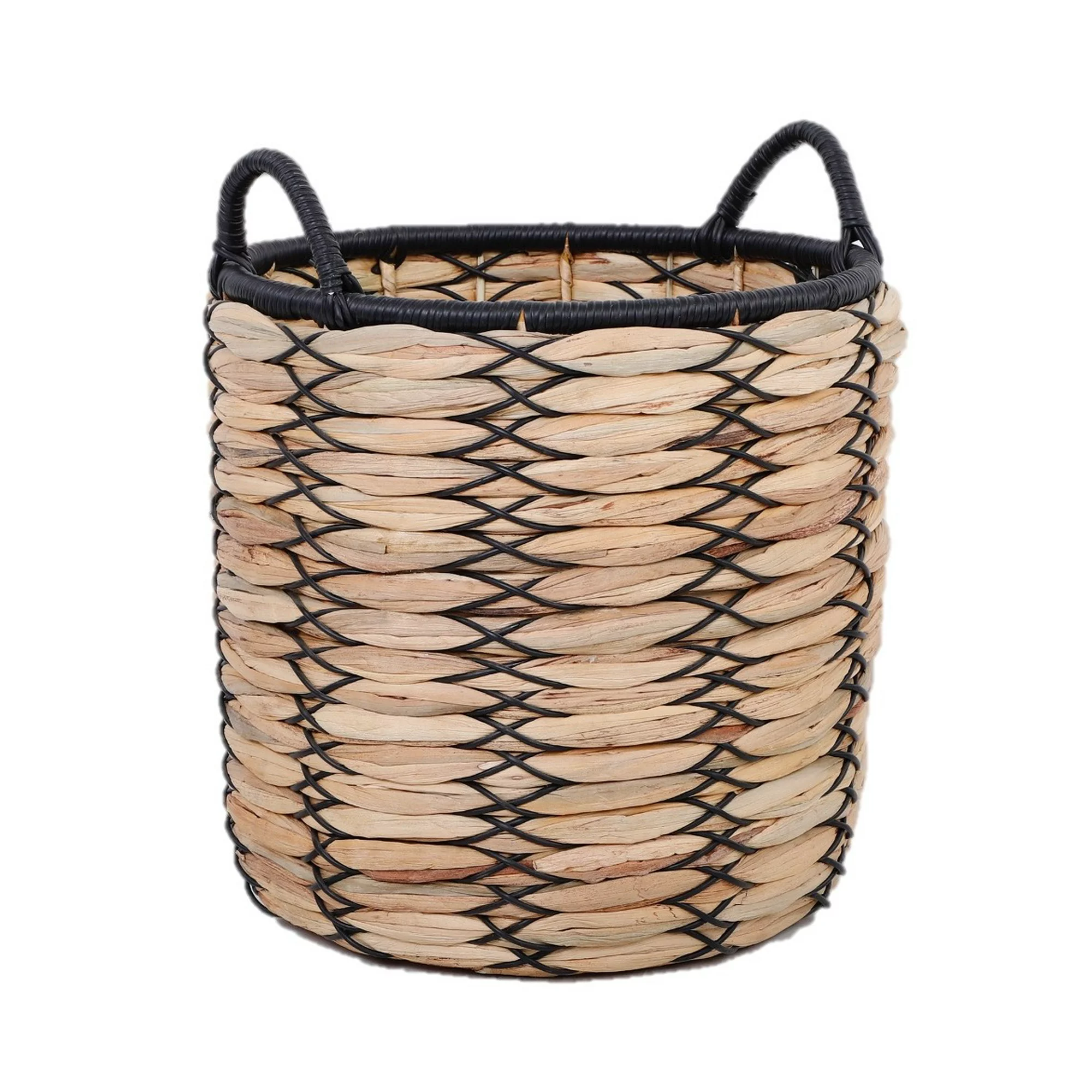 Better Homes & Gardens Claren 12″ & 15″ Round Water Hyacinth Basket Planter Set