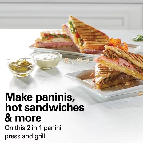 Hamilton Beach 25410 Panini Press & Indoor Grill