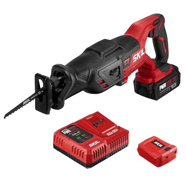 SKIL PWR CORE 20-volt Variable Speed Brushless Cordless Reciprocating Saw (Charger Included And Battery Included)