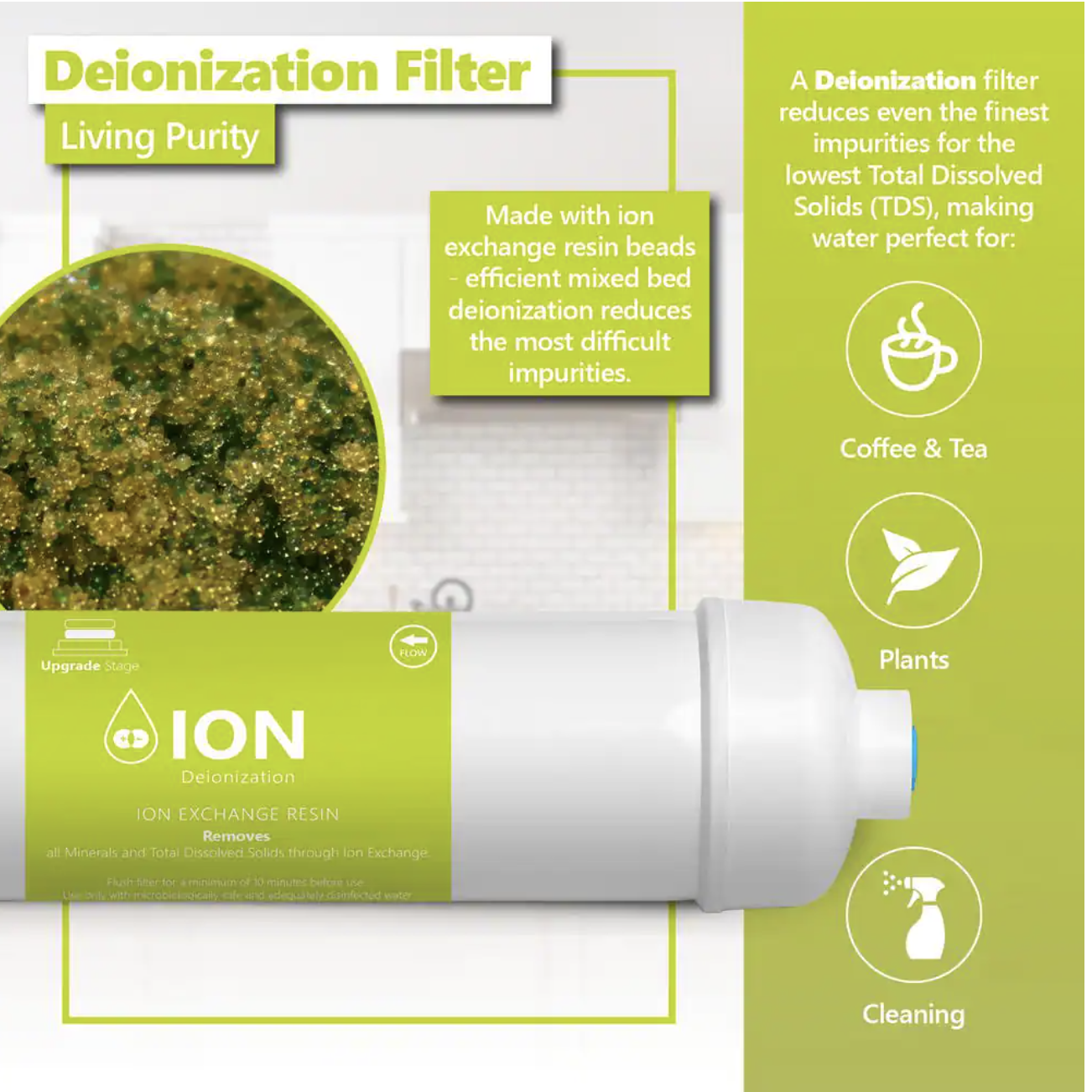Express Water 2 Year Deionization Reverse Osmosis System Replacement Filter Set - 20 Filters with 100 GPD RO Membrane