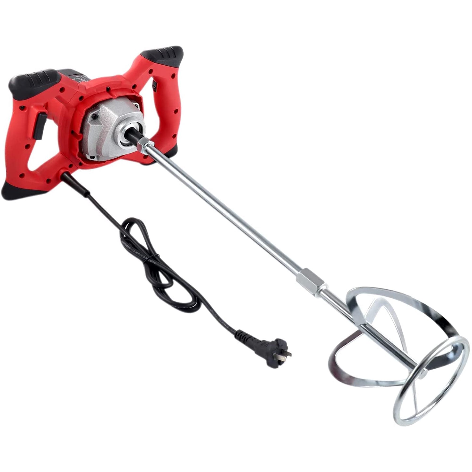 Sugift 2100W Electric Handheld Cement Mixer. Portable Mortar Concrete Mixer